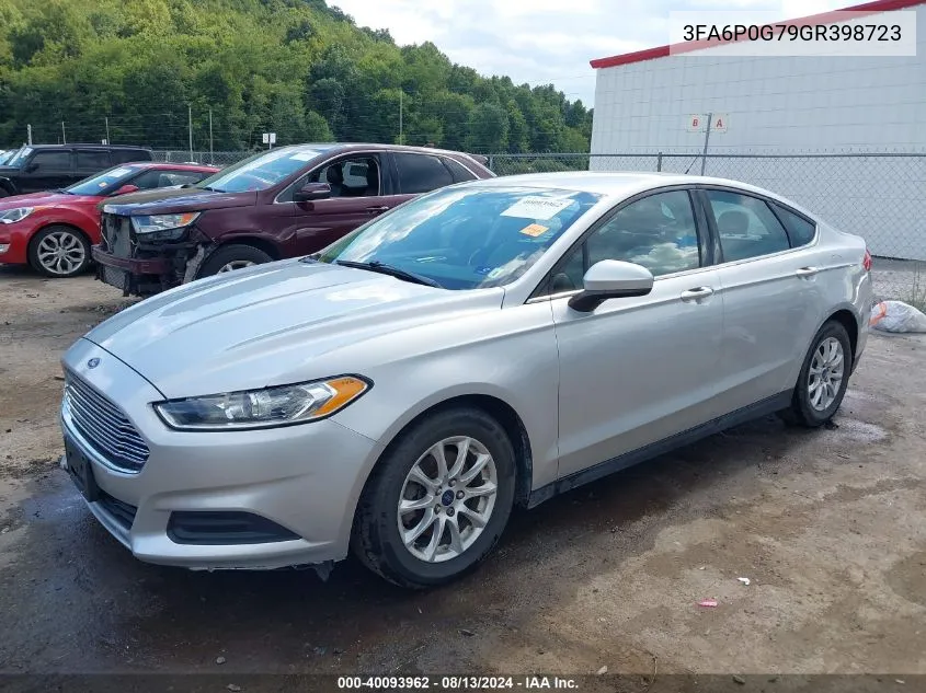 2016 Ford Fusion S VIN: 3FA6P0G79GR398723 Lot: 40093962