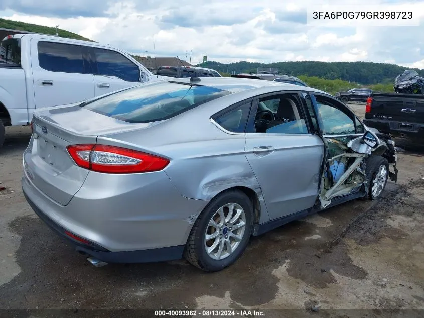 3FA6P0G79GR398723 2016 Ford Fusion S