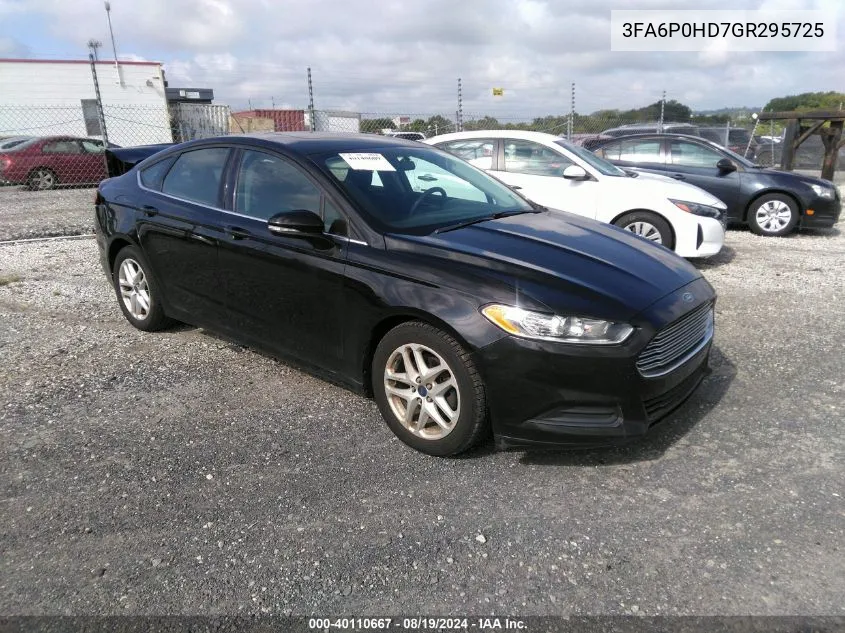 3FA6P0HD7GR295725 2016 Ford Fusion Se