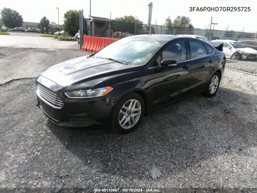 3FA6P0HD7GR295725 2016 Ford Fusion Se