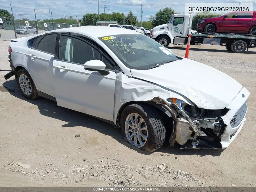 2016 Ford Fusion S VIN: 3FA6P0G79GR262866 Lot: 40119006