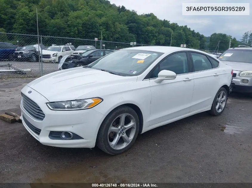 3FA6P0T95GR395289 2016 Ford Fusion Se