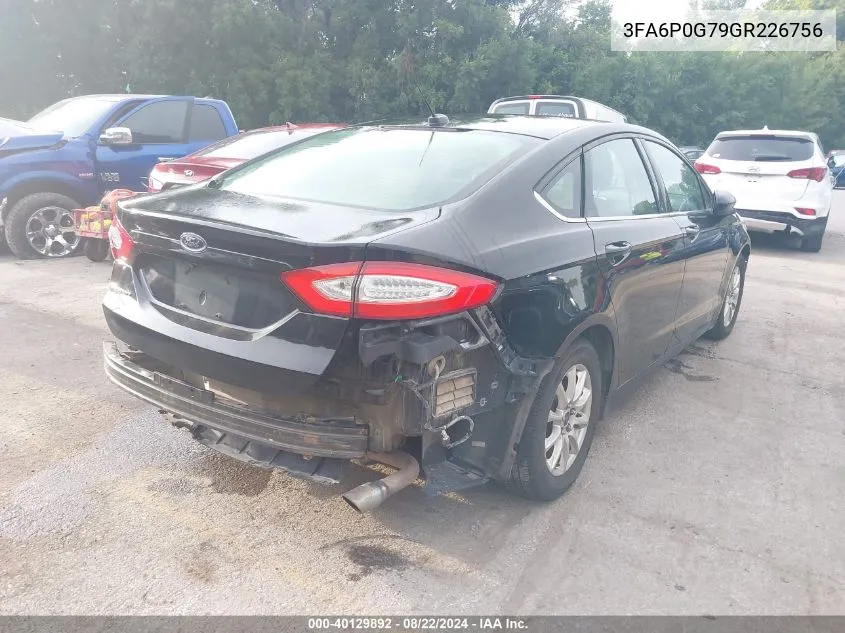 3FA6P0G79GR226756 2016 Ford Fusion S