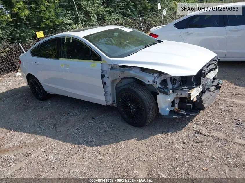 3FA6P0H97GR289063 2016 Ford Fusion Se