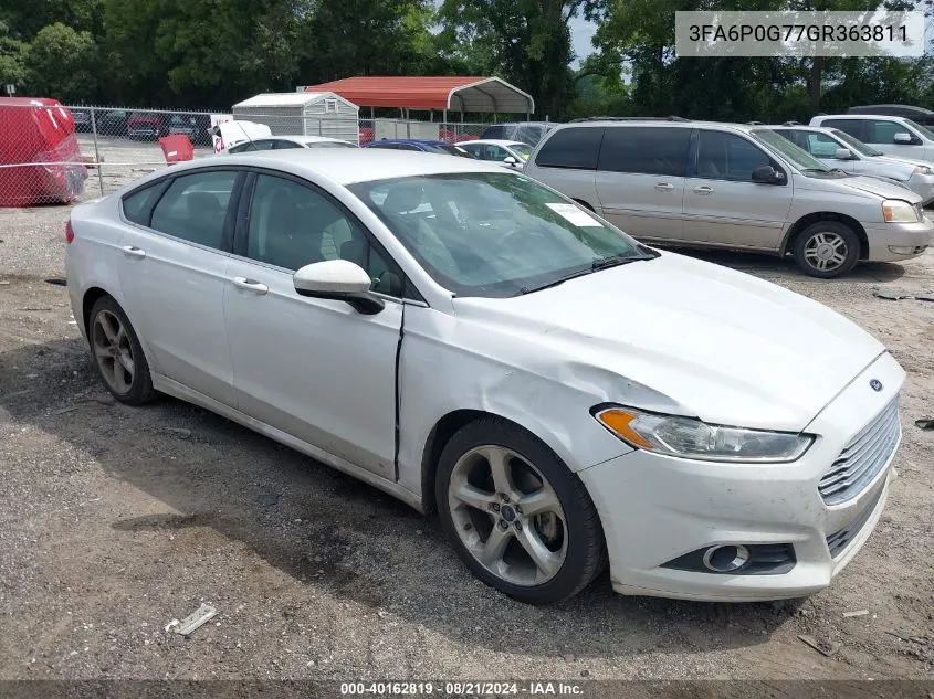 2016 Ford Fusion S VIN: 3FA6P0G77GR363811 Lot: 40162819