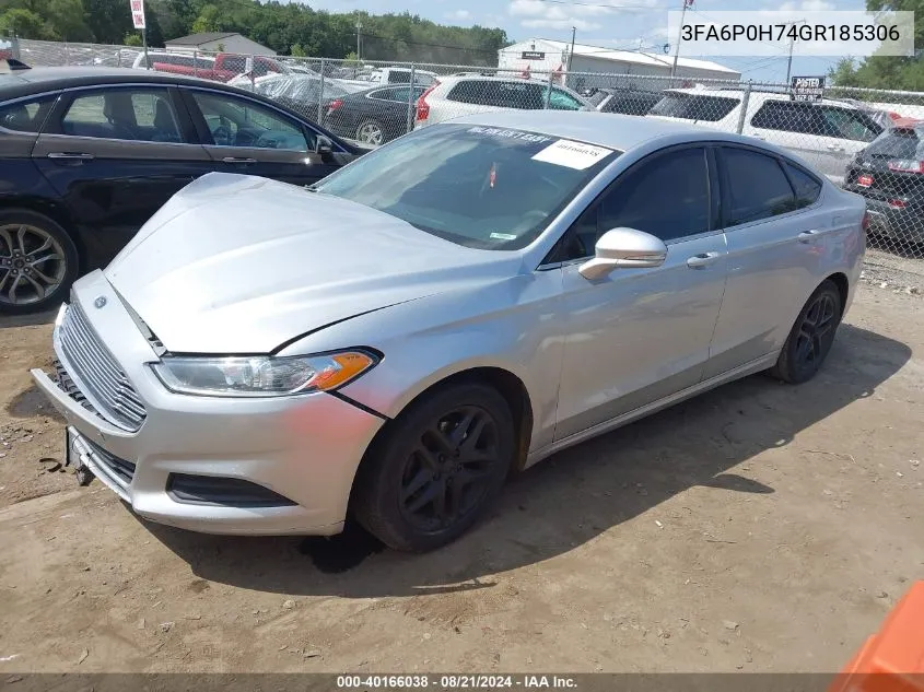 3FA6P0H74GR185306 2016 Ford Fusion Se