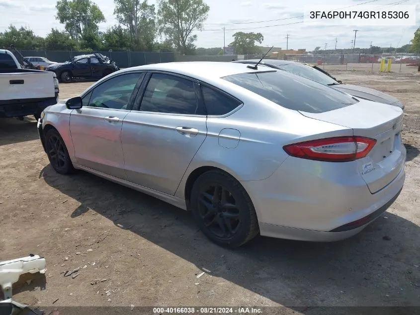 3FA6P0H74GR185306 2016 Ford Fusion Se