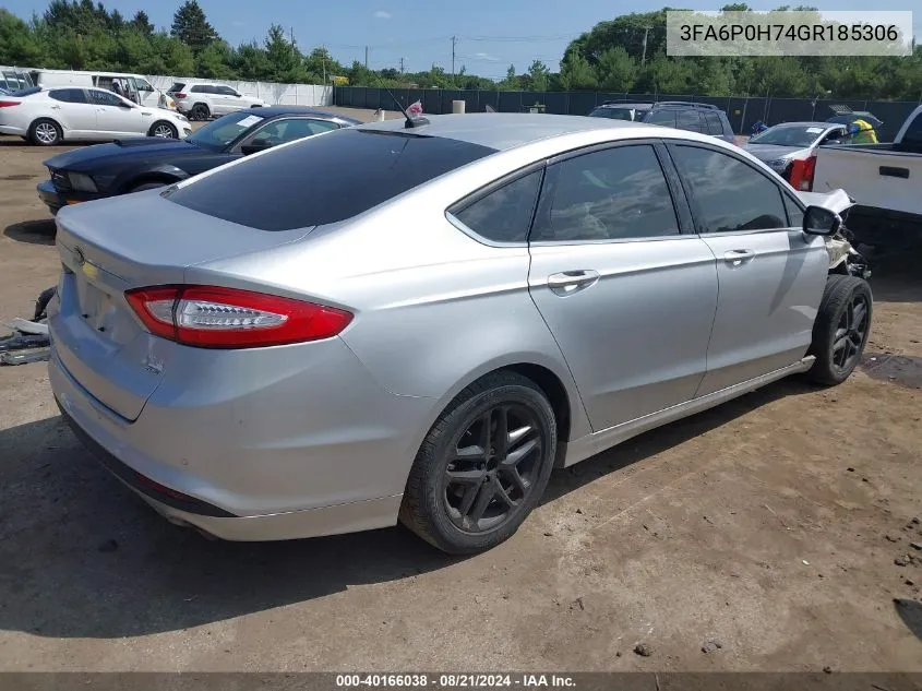 3FA6P0H74GR185306 2016 Ford Fusion Se