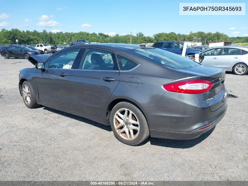 3FA6P0H75GR345693 2016 Ford Fusion Se