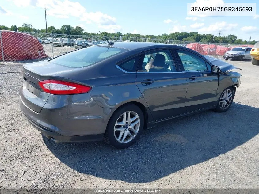 3FA6P0H75GR345693 2016 Ford Fusion Se