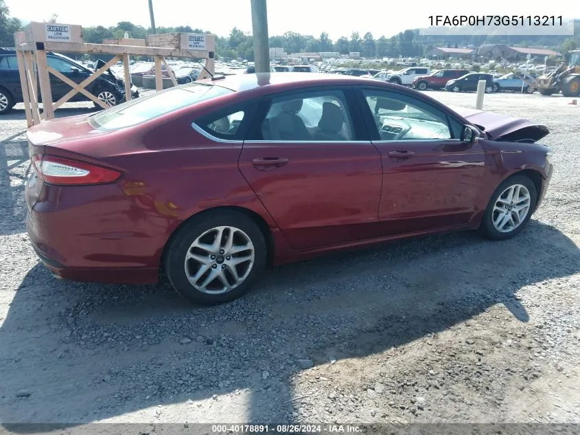 1FA6P0H73G5113211 2016 Ford Fusion Se