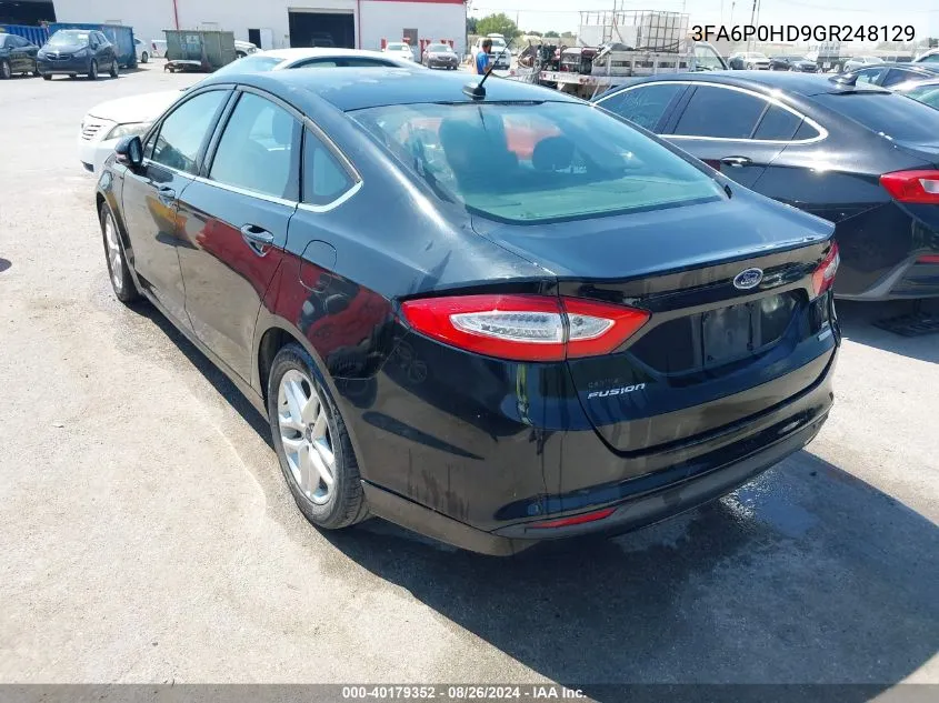 3FA6P0HD9GR248129 2016 Ford Fusion Se