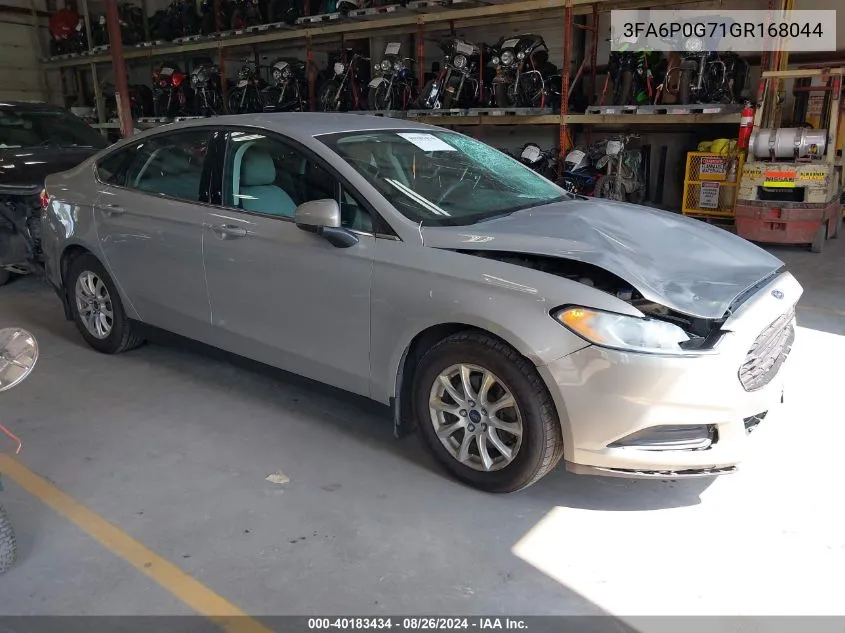 3FA6P0G71GR168044 2016 Ford Fusion S