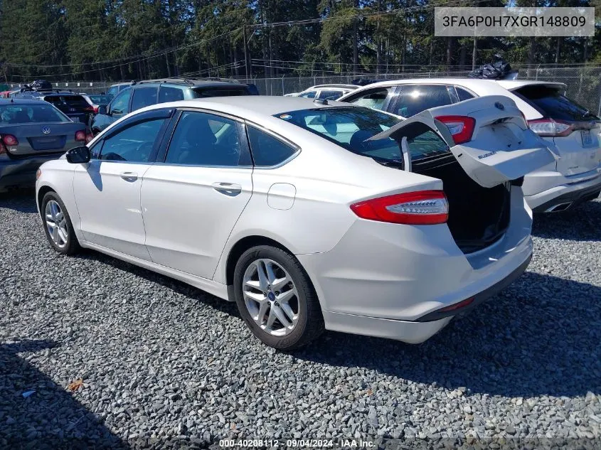 3FA6P0H7XGR148809 2016 Ford Fusion Se