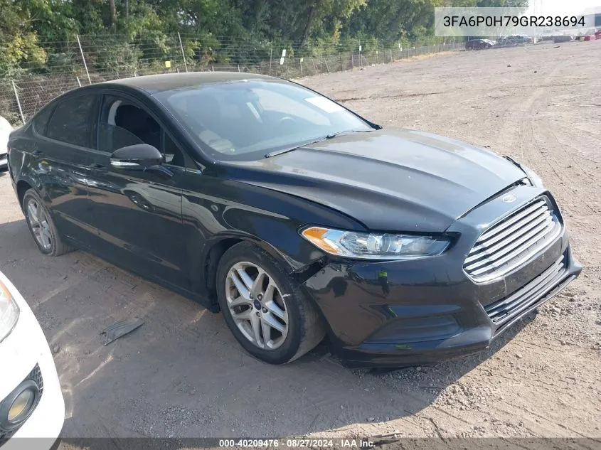 3FA6P0H79GR238694 2016 Ford Fusion Se