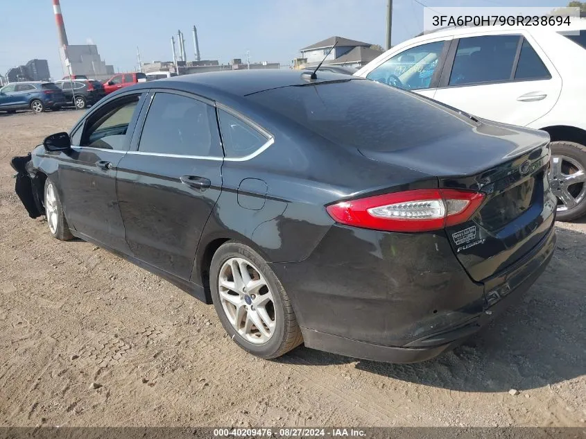 3FA6P0H79GR238694 2016 Ford Fusion Se