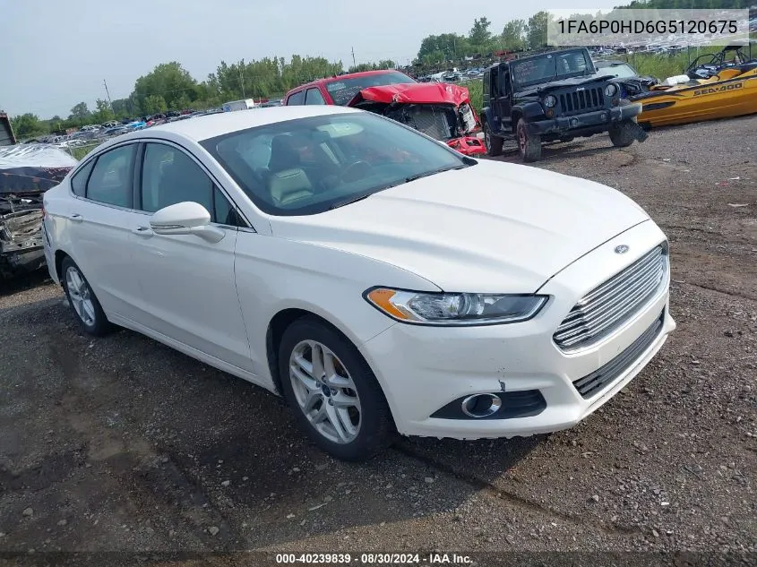 1FA6P0HD6G5120675 2016 Ford Fusion Se