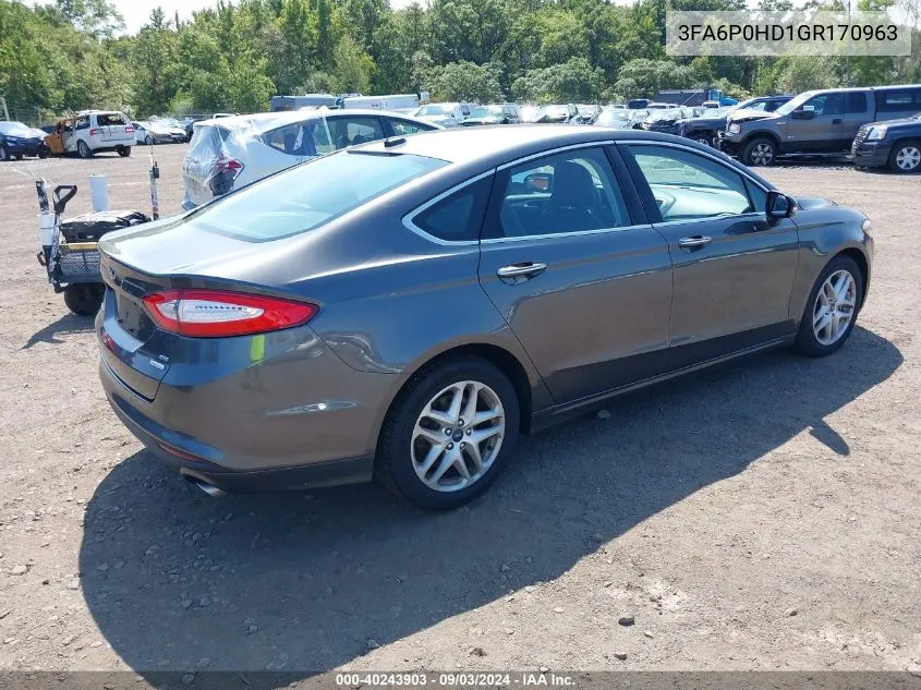 3FA6P0HD1GR170963 2016 Ford Fusion Se