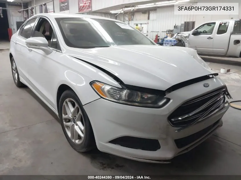 3FA6P0H73GR174331 2016 Ford Fusion Se