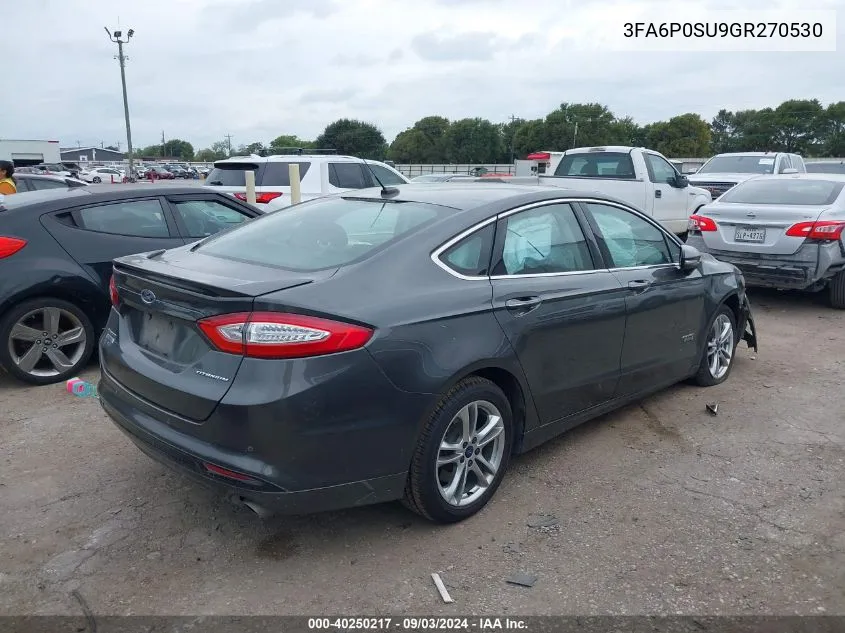 3FA6P0SU9GR270530 2016 Ford Fusion Energi Titanium