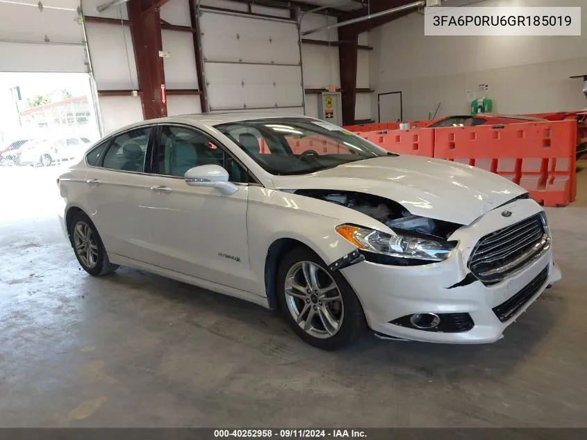 3FA6P0RU6GR185019 2016 Ford Fusion Hybrid Titanium