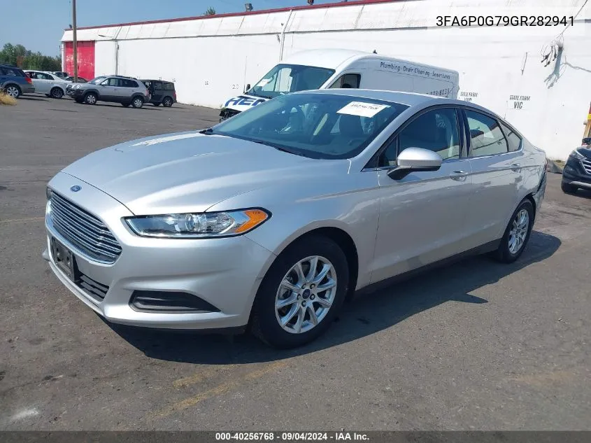 2016 Ford Fusion S VIN: 3FA6P0G79GR282941 Lot: 40256768