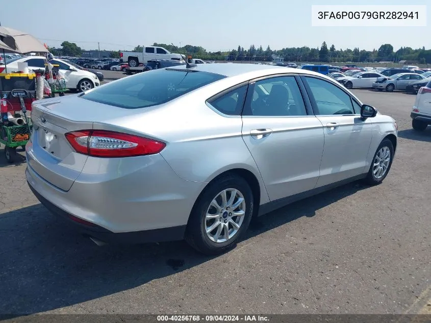 2016 Ford Fusion S VIN: 3FA6P0G79GR282941 Lot: 40256768