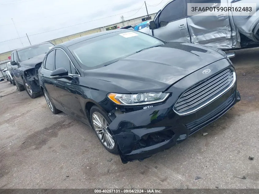 2016 Ford Fusion Se VIN: 3FA6P0T99GR162483 Lot: 40257131