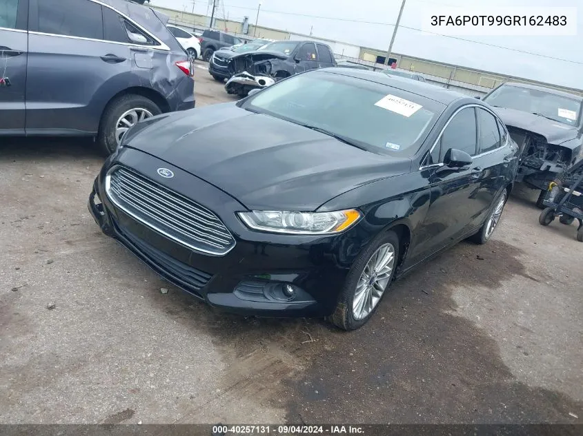 2016 Ford Fusion Se VIN: 3FA6P0T99GR162483 Lot: 40257131