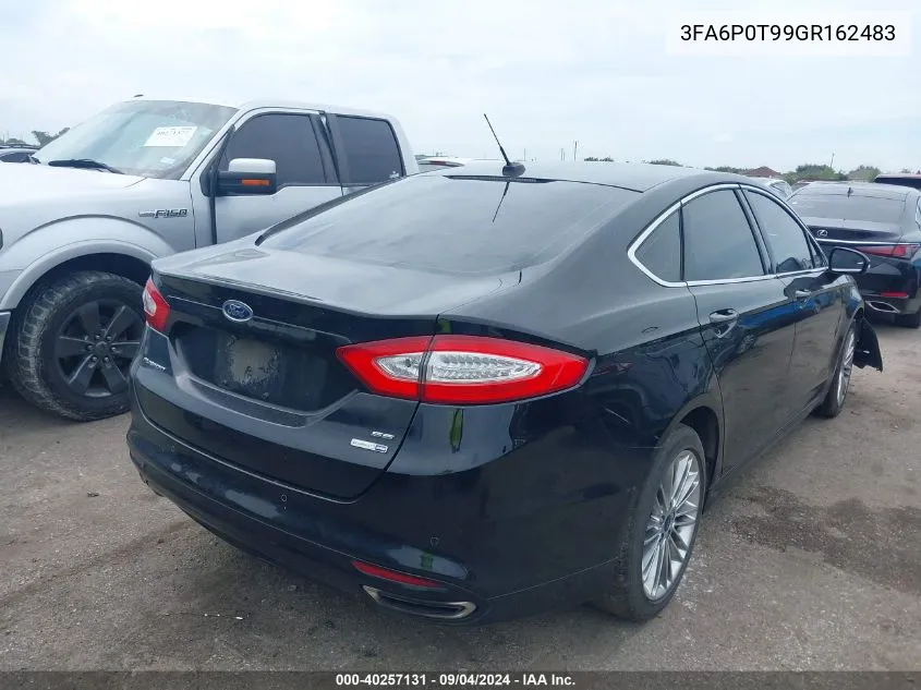 2016 Ford Fusion Se VIN: 3FA6P0T99GR162483 Lot: 40257131