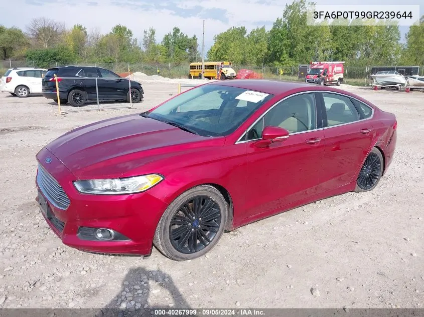 3FA6P0T99GR239644 2016 Ford Fusion Se