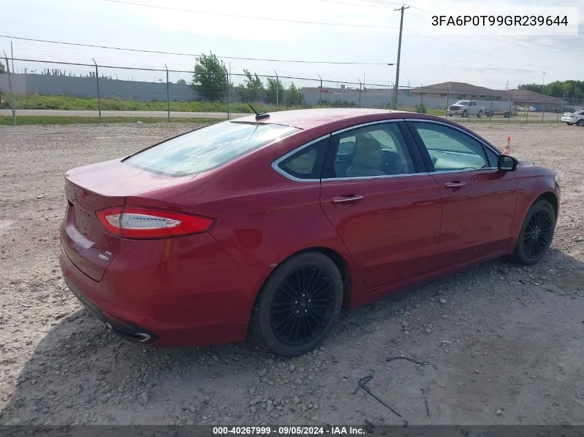 3FA6P0T99GR239644 2016 Ford Fusion Se