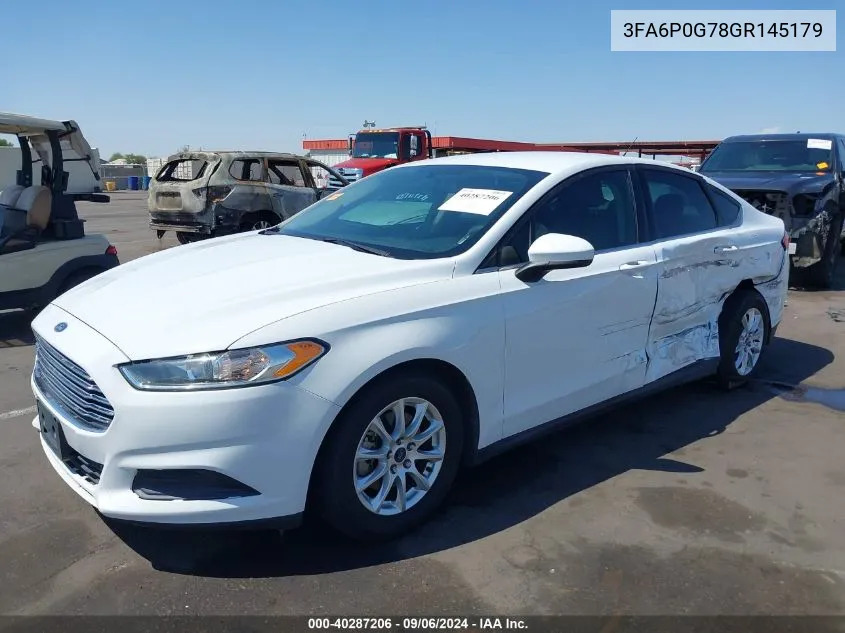 2016 Ford Fusion S VIN: 3FA6P0G78GR145179 Lot: 40287206