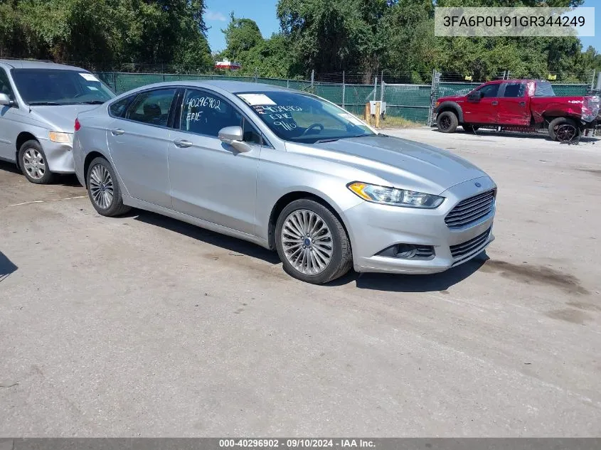 3FA6P0H91GR344249 2016 Ford Fusion Se