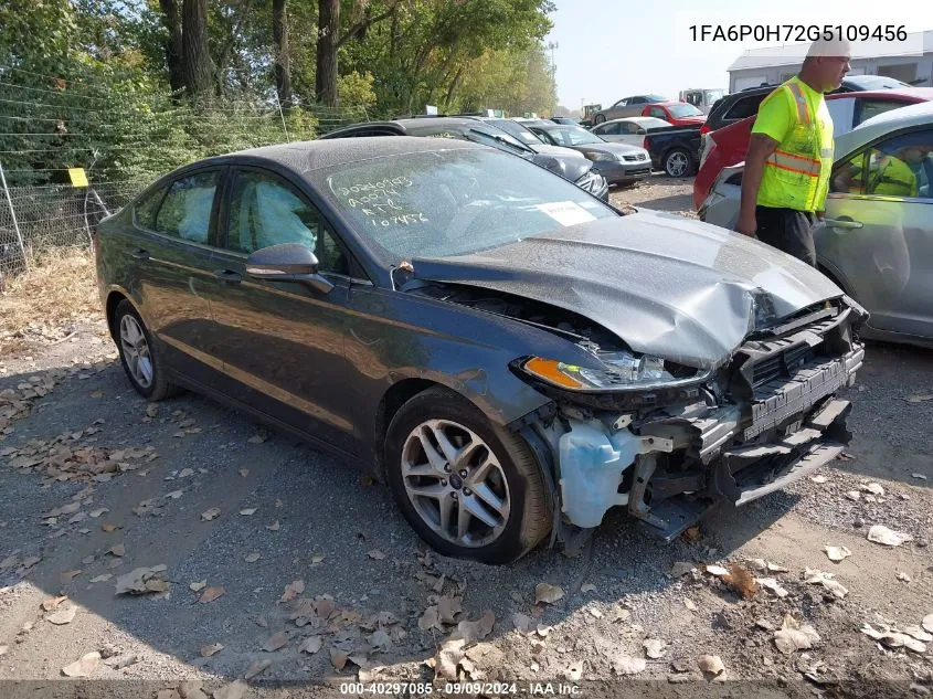 2016 Ford Fusion Se VIN: 1FA6P0H72G5109456 Lot: 40297085