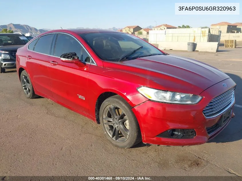 3FA6P0SU6GR320963 2016 Ford Fusion Energi Titanium Phev