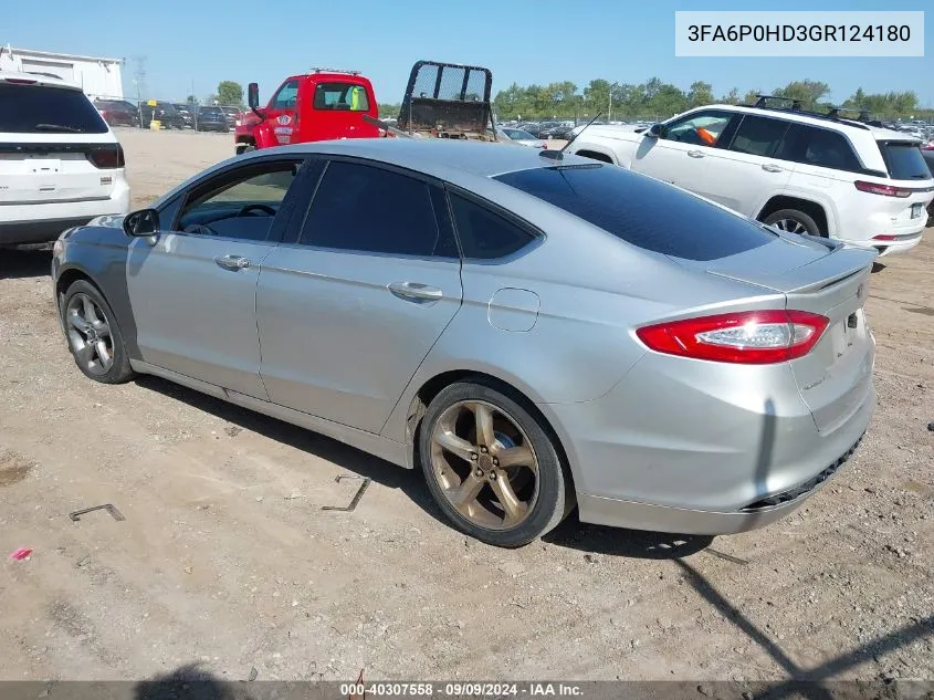 3FA6P0HD3GR124180 2016 Ford Fusion Se