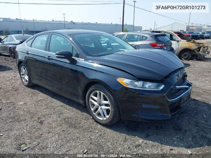 2016 Ford Fusion Se VIN: 3FA6P0H72GR101273 Lot: 40329784