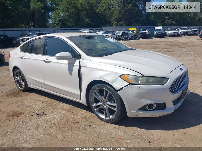 2016 Ford Fusion Titanium VIN: 3FA6P0K95GR114044 Lot: 40337060