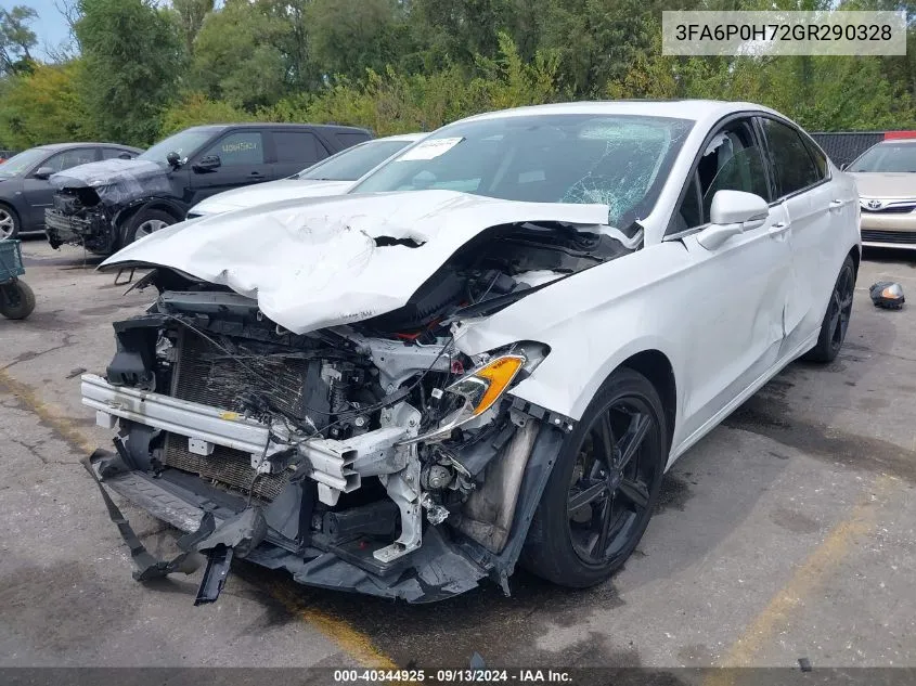 2016 Ford Fusion Se VIN: 3FA6P0H72GR290328 Lot: 40344925