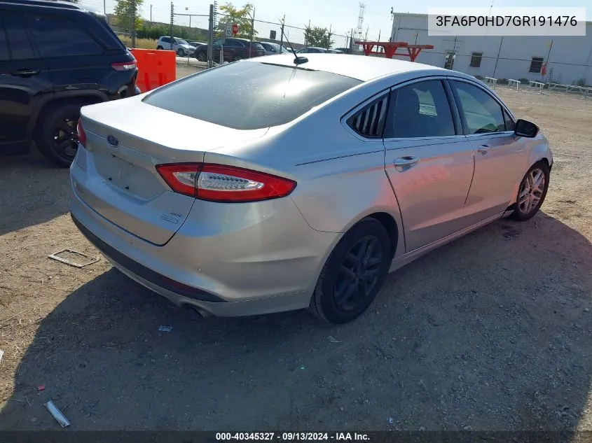 3FA6P0HD7GR191476 2016 Ford Fusion Se