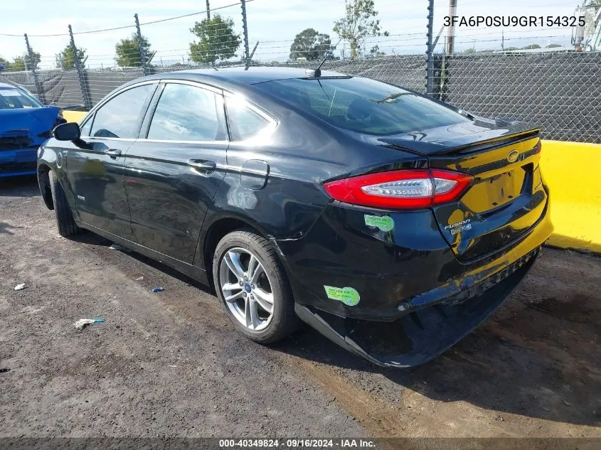 3FA6P0SU9GR154325 2016 Ford Fusion Energi Titanium