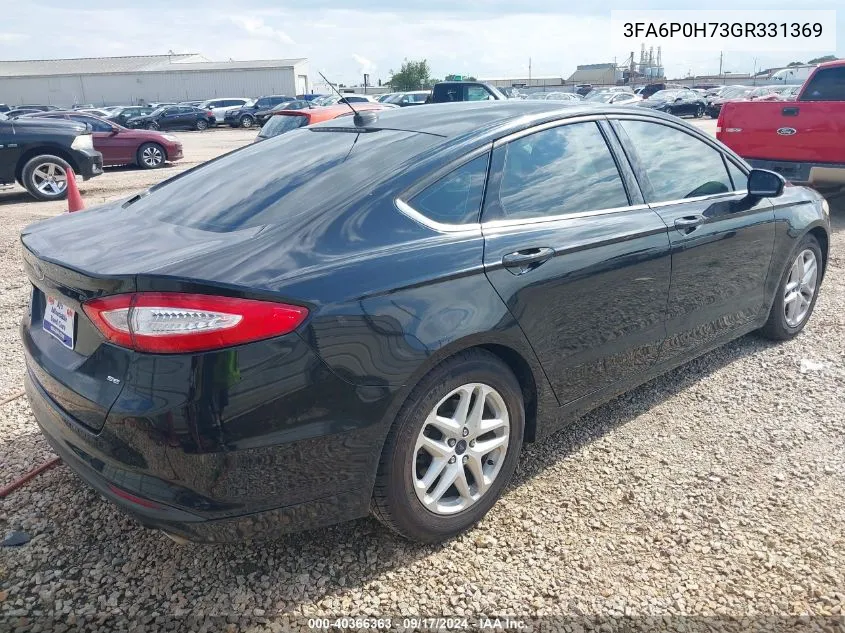 3FA6P0H73GR331369 2016 Ford Fusion Se