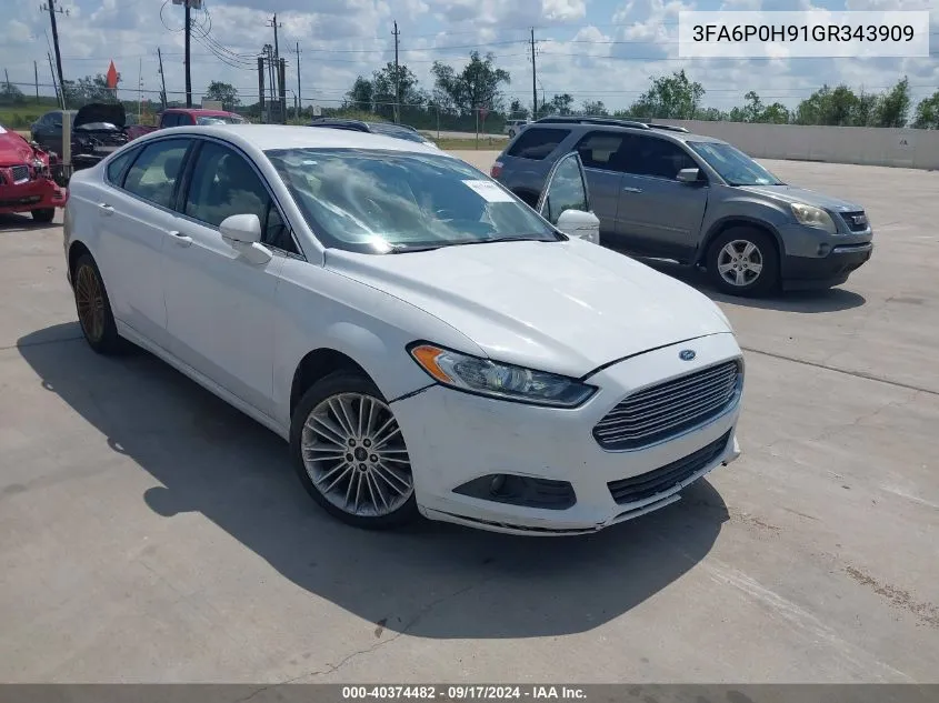 3FA6P0H91GR343909 2016 Ford Fusion Se