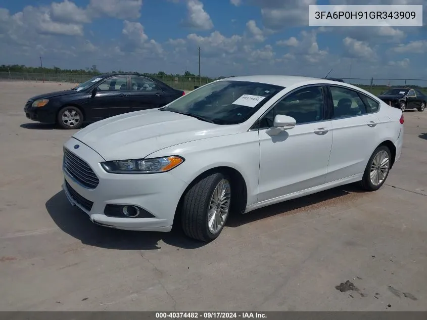 3FA6P0H91GR343909 2016 Ford Fusion Se