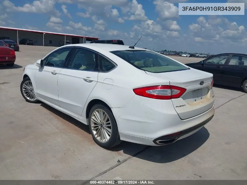 3FA6P0H91GR343909 2016 Ford Fusion Se