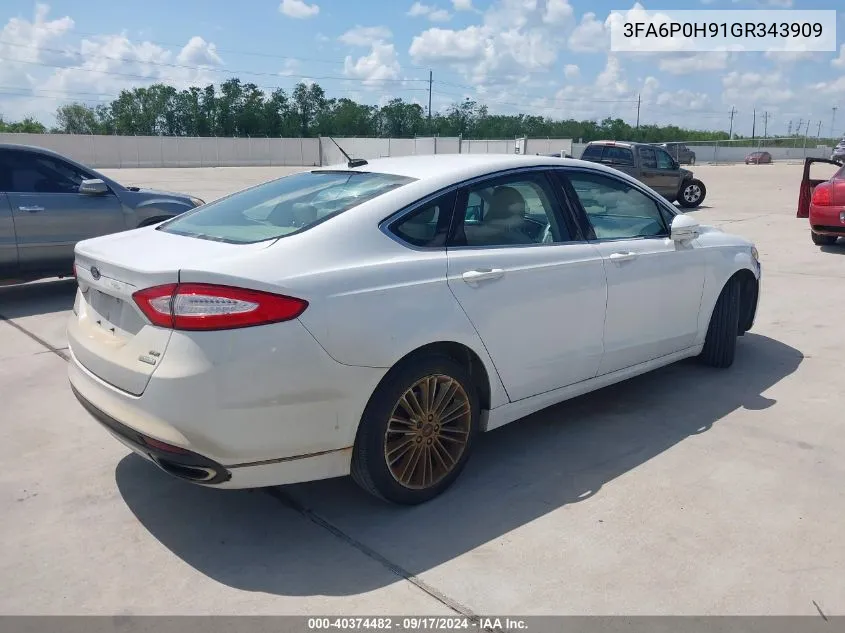 3FA6P0H91GR343909 2016 Ford Fusion Se