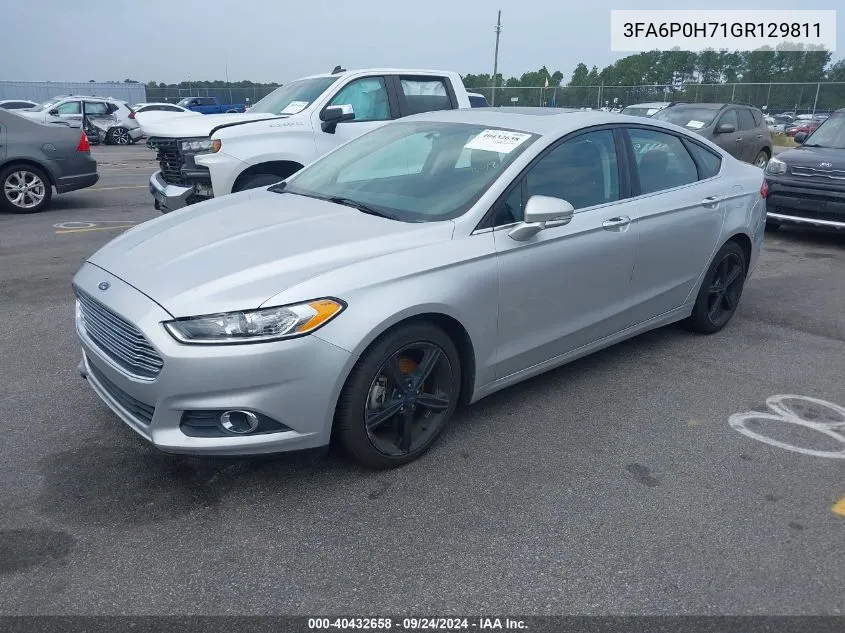 2016 Ford Fusion Se VIN: 3FA6P0H71GR129811 Lot: 40432658