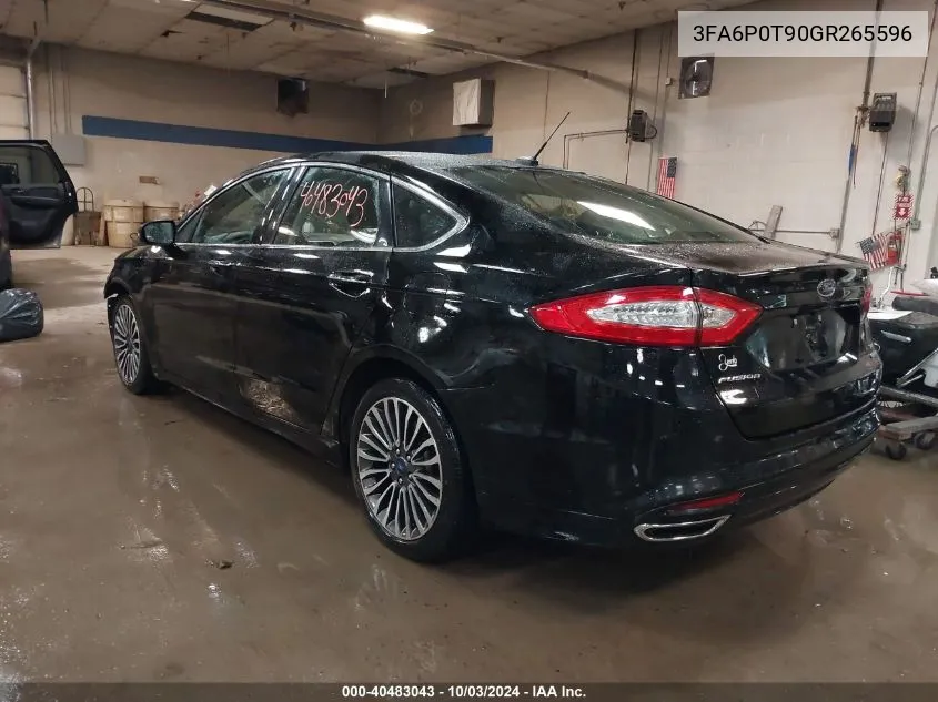 3FA6P0T90GR265596 2016 Ford Fusion Se