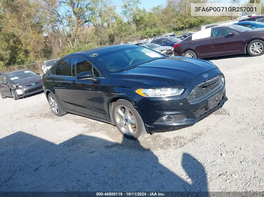 3FA6P0G71GR257001 2016 Ford Fusion S